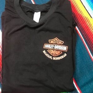 NWOT unisex tee with “Harley-Davidson” logo